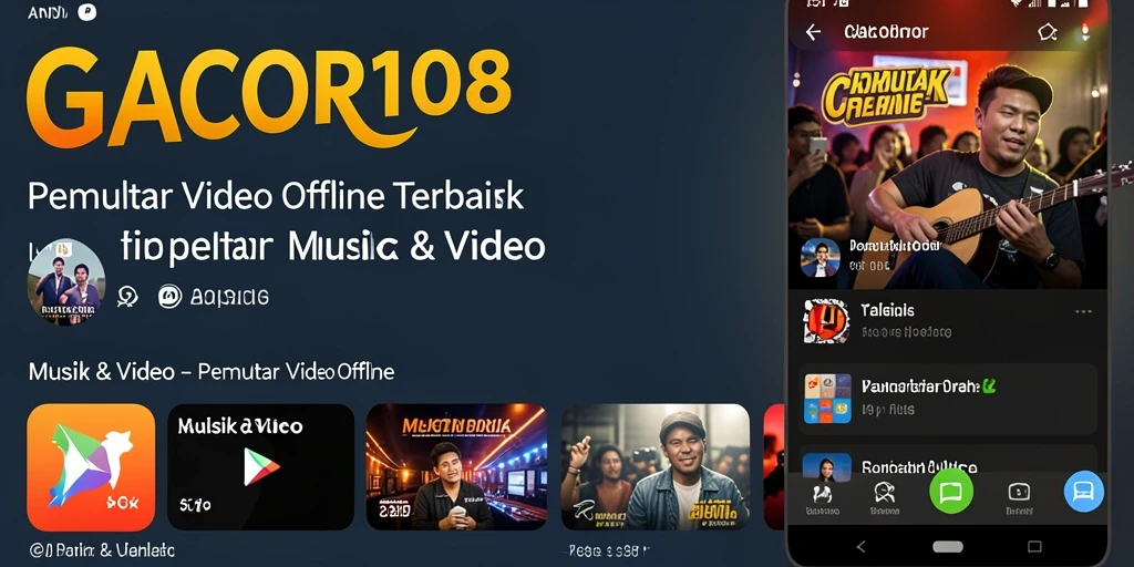 Tampilan antarmuka GACOR108 yang sederhana dan fungsional untuk pemutar video.