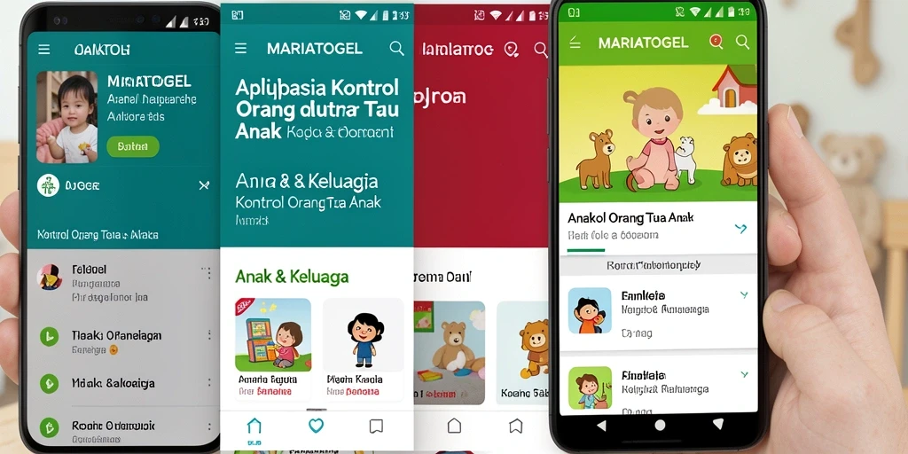 Antarmuka intuitif MARIATOGEL untuk kontrol orang tua yang efektif.