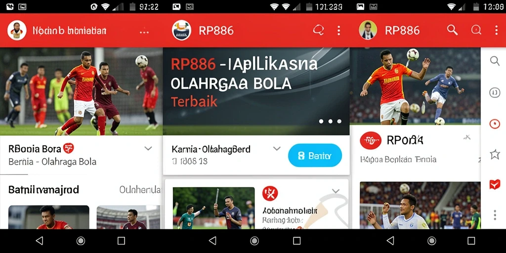 Tampilan antarmuka aplikasi RP886 yang menarik dan informatif.