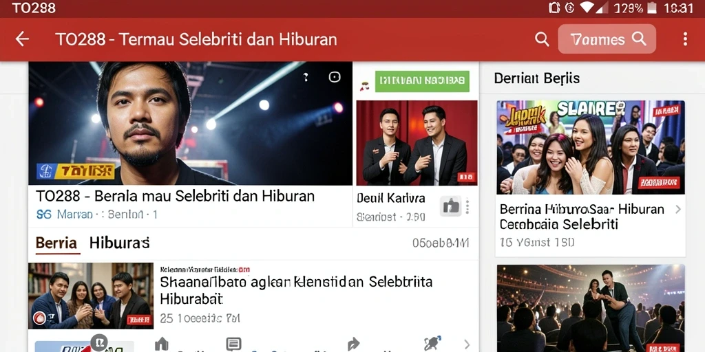 Tampilan antarmuka TO288 yang modern dan informatif.